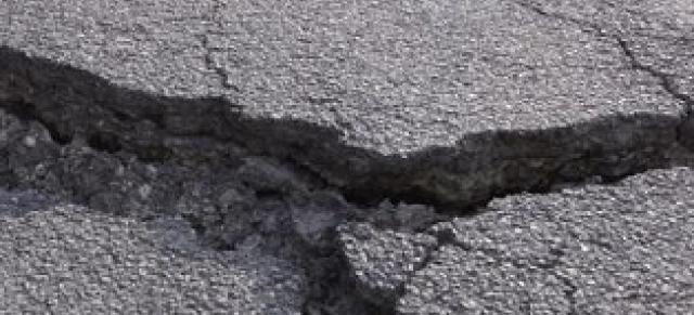 image of damaged road