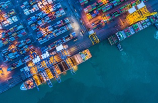 image of ships and containers