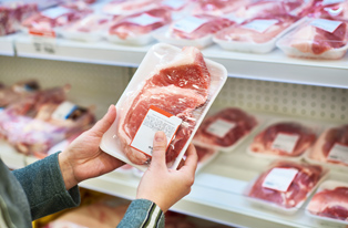 image of meat in supermarkets