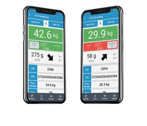 image of two cellphones showing SmartWorm app