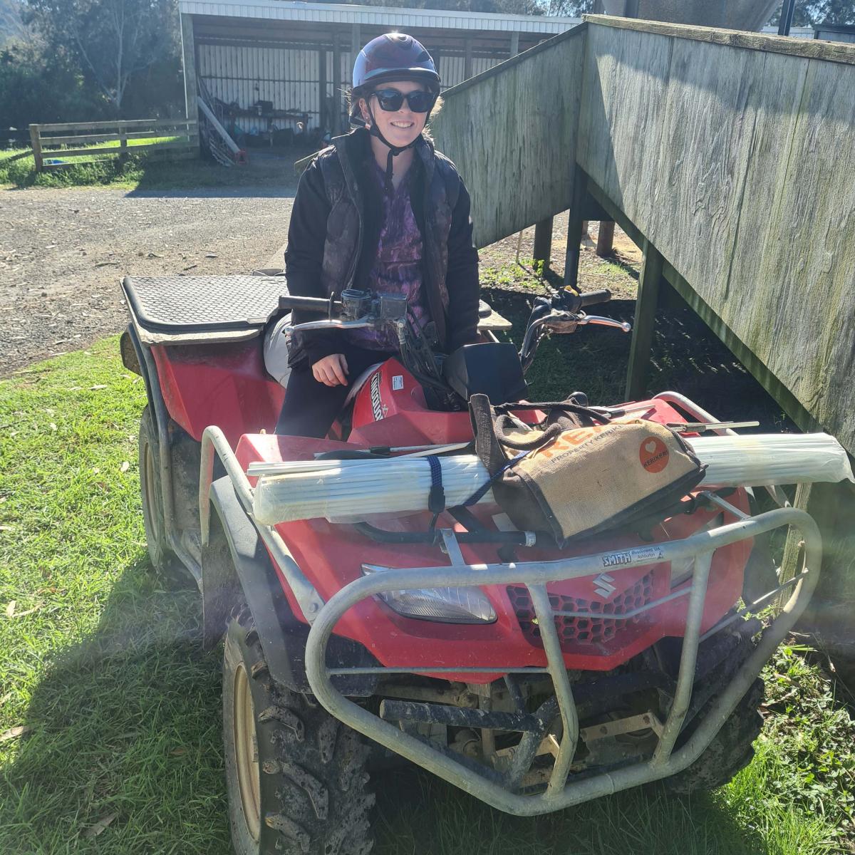 girl on quad