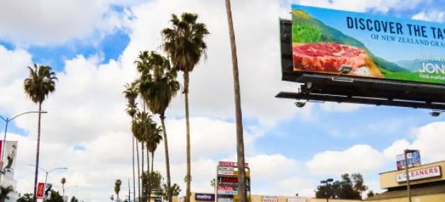 Taste Pure Nature marketing billboard in LA