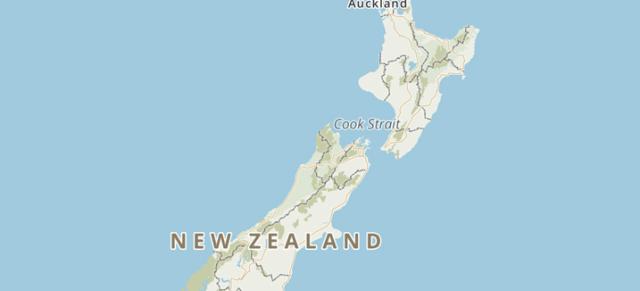 New Zealand map