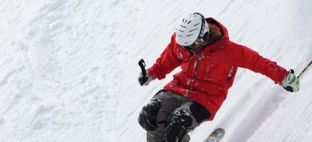 image of man skiing