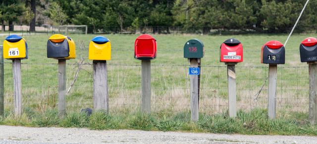 image of mailboxes