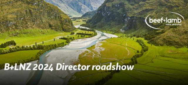 image of Director roadshow banner with landscape and stream shot