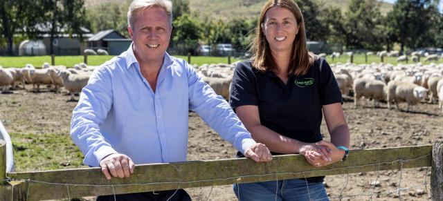 image of B+LNZ Chair Kate Acland and MP at farmgate