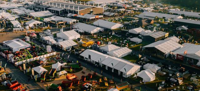 image of fieldays in Hamilto aerial view