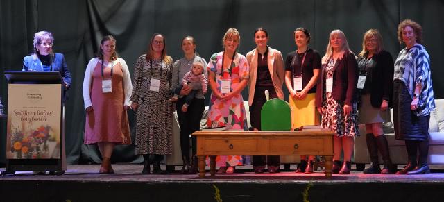 image of B+LNZ staff at Ladies' Long Lunch in Gore