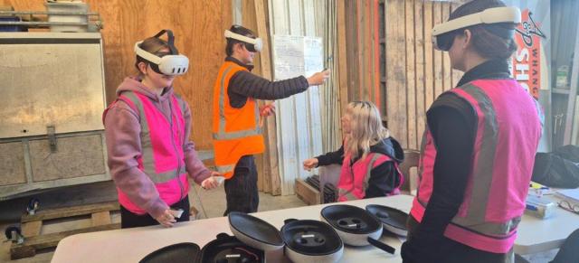 image of students using VR sets