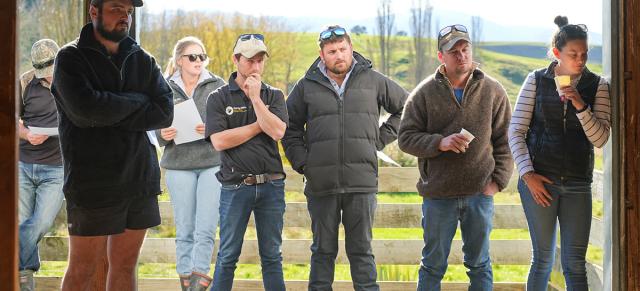 image of farmers at field day