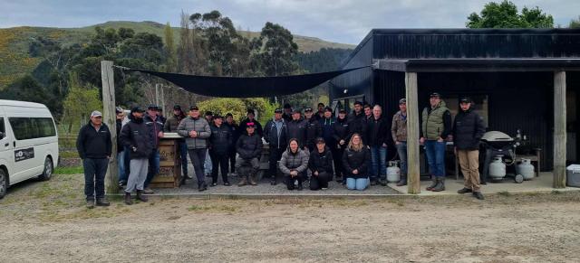 image of field day attendees sitting in a group