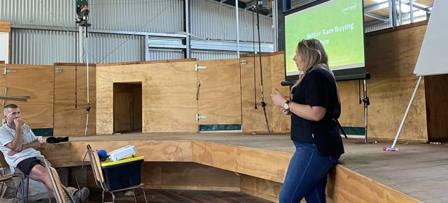 image of Sarah Powdrell talking