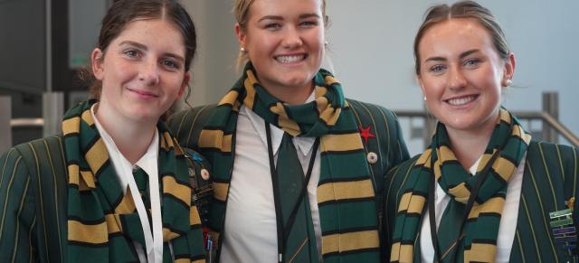 image of high school female students