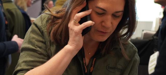 image of women on phone