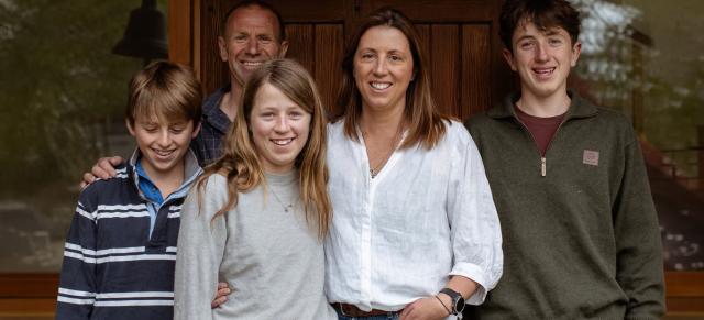 image of Kate Acland and her family