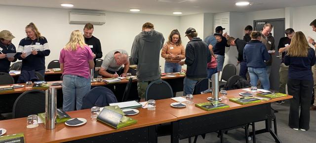 attendees at workshop doing activity
