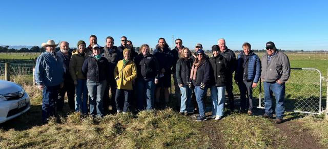 image of groups of visitors on a farm visit