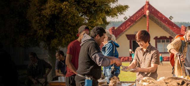 image of people at marae