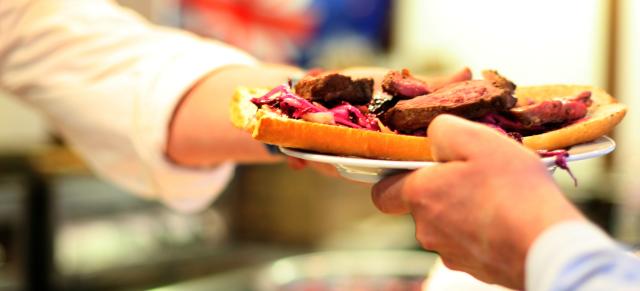 red meat being served red meat being served