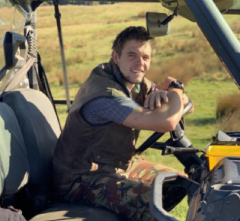 image of Dean Wardlle inside tractor