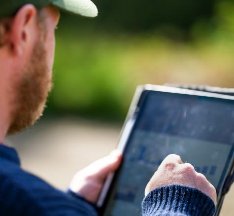 image of farmer and ipad