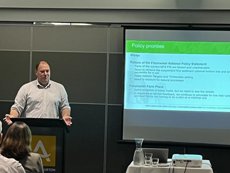 image of Hon Andrew Hoggard presenting