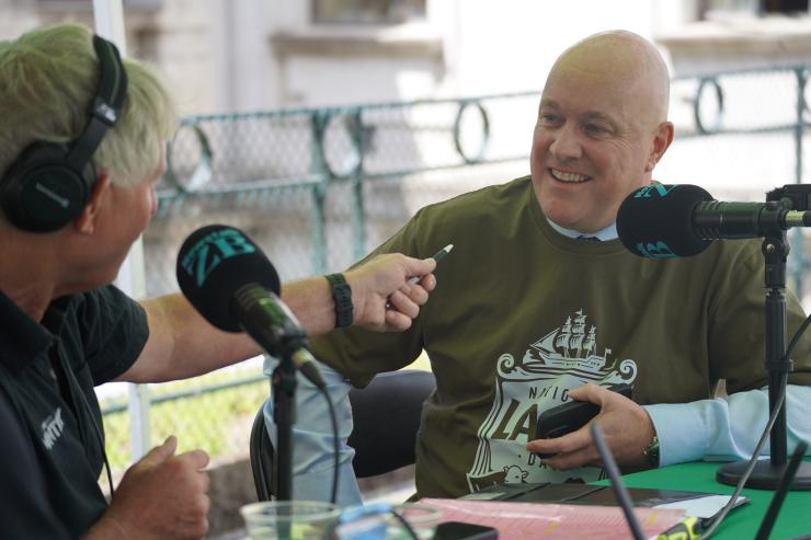 image of Prime Minister being interviewed by the Country