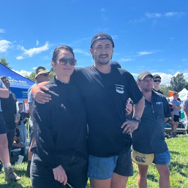 image of Maori couple at field days