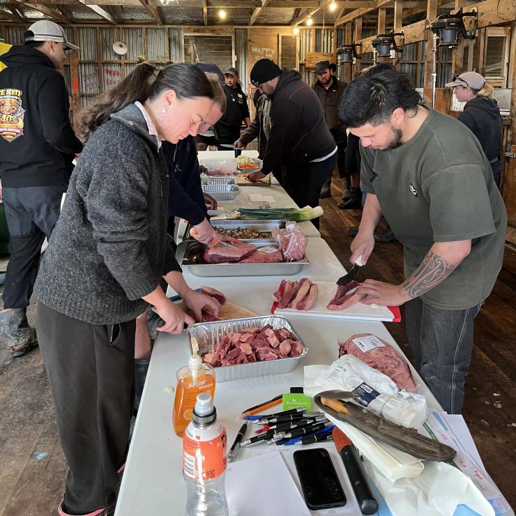 image of people preparing food