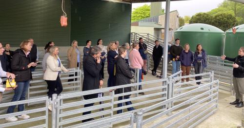 image of B+LNZ staff visiting research facility
