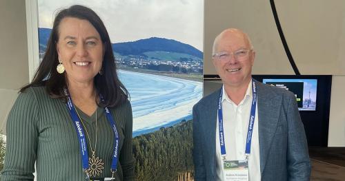 image of presenters at conference