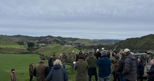 image of farmers at field day