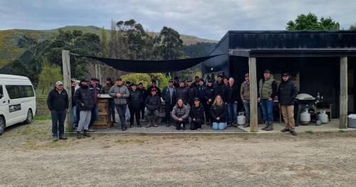 image of field day attendees sitting in a group