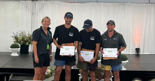 image of challenge winners holding certificates