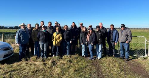 image of groups of visitors on a farm visit