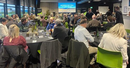 image of farmer at social evening B+LNZ event