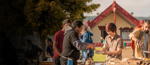 image of people at marae