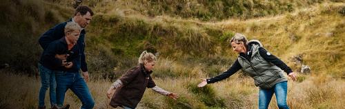 family river family crossing river