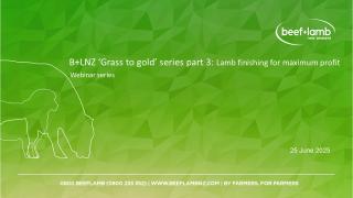 Grass to gold part 3