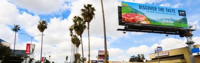 Taste Pure Nature marketing billboard in LA