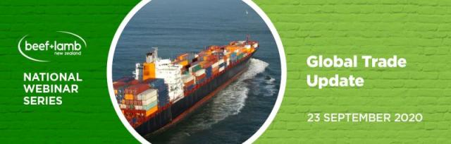 trade banner for webinar featuring ship
