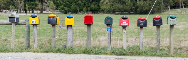 image of mailboxes