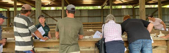 image of Sarah Williams in yards with workshop members