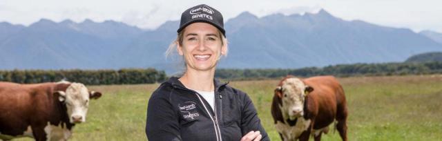 image of Gemma Jenkins on farm 