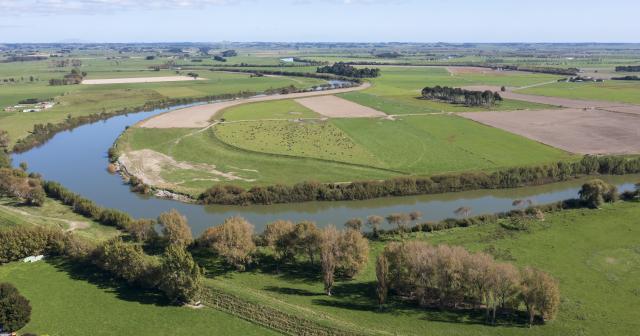 river running through farm