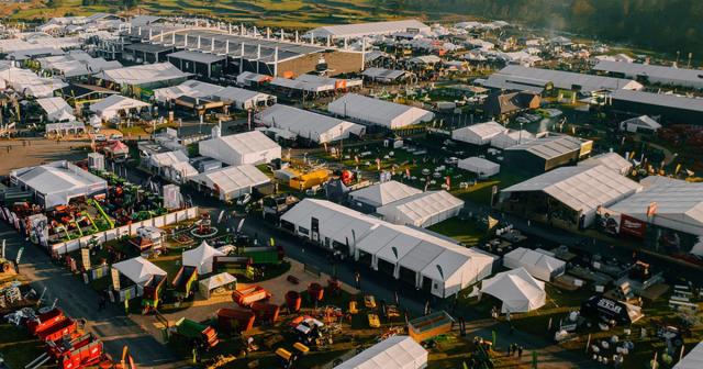 image of fieldays in Hamilto aerial view