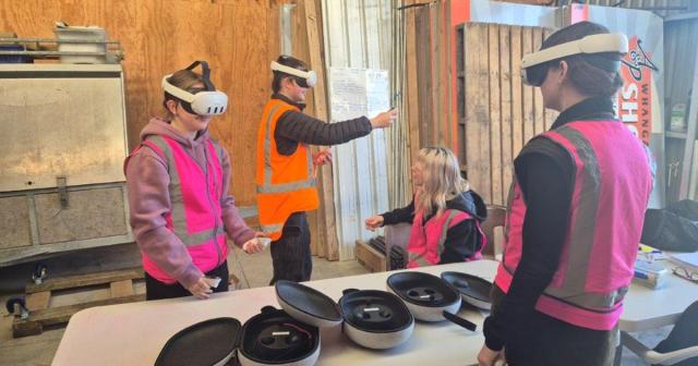 image of students using VR sets