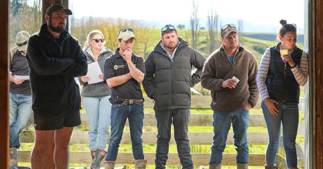 image of farmers at field day