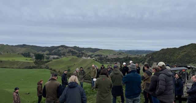 image of farmers at field day